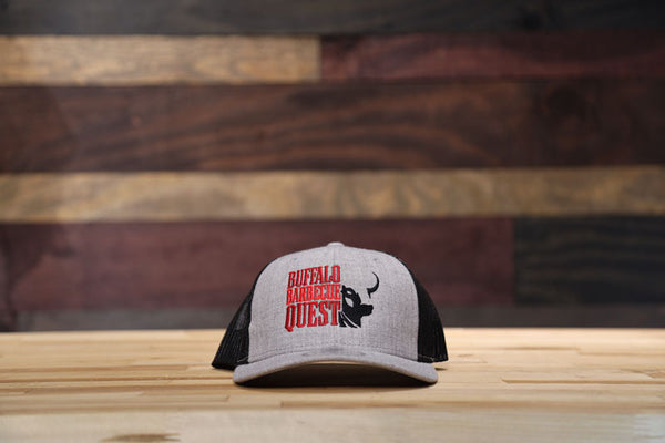 Buffalo Barbecue Quest Hat - New Era Snap-Back (Grey/Black)