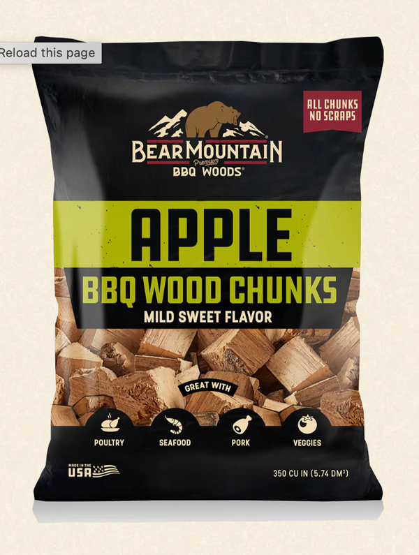 Bear Mountain - Apple Wood Chunks - 4 lb