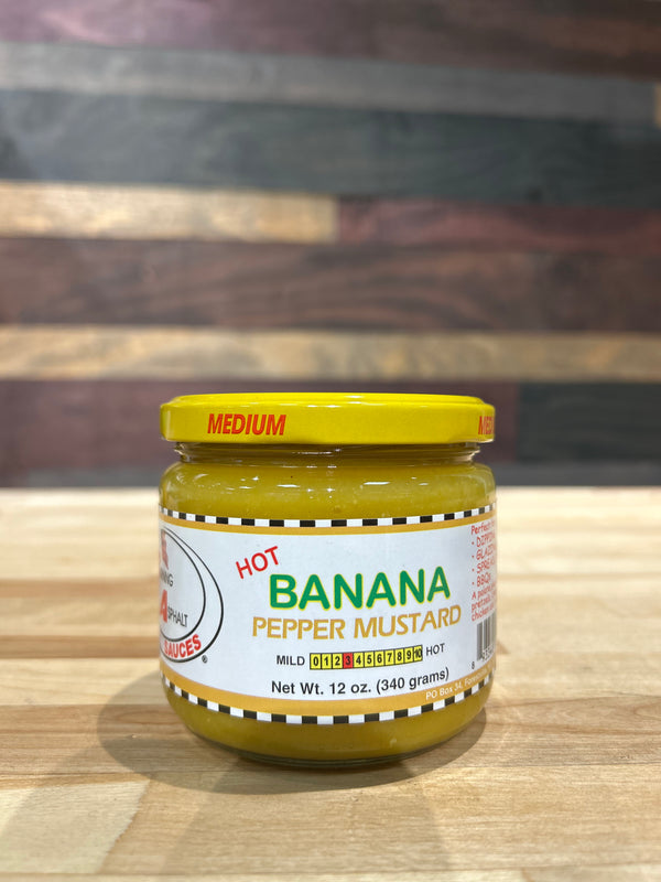 BA Sauces - Hot Banana Pepper Mustard - 12 oz