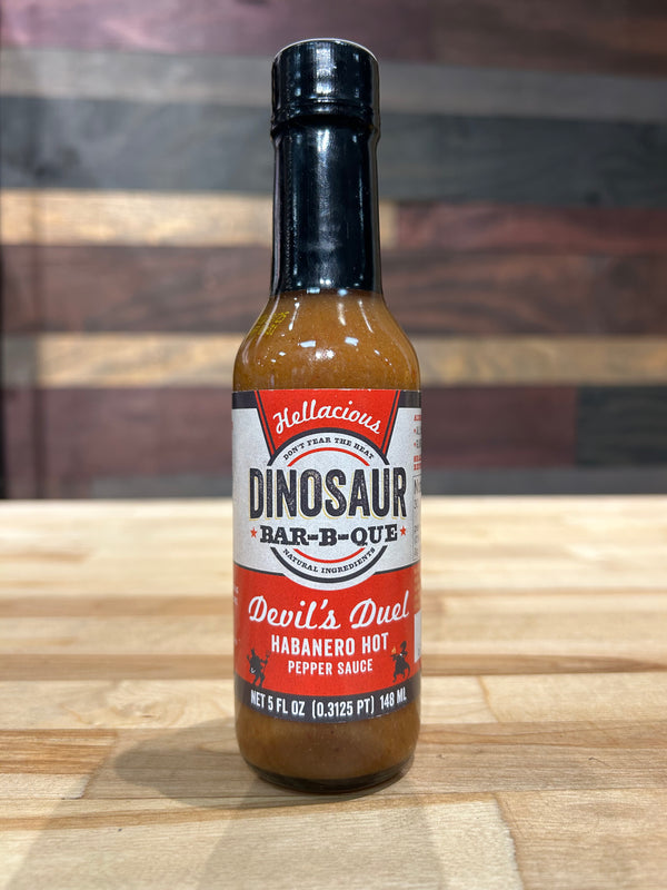 Dino BBQ - Devil's Duel Hot Habanero Sauce - 5 oz