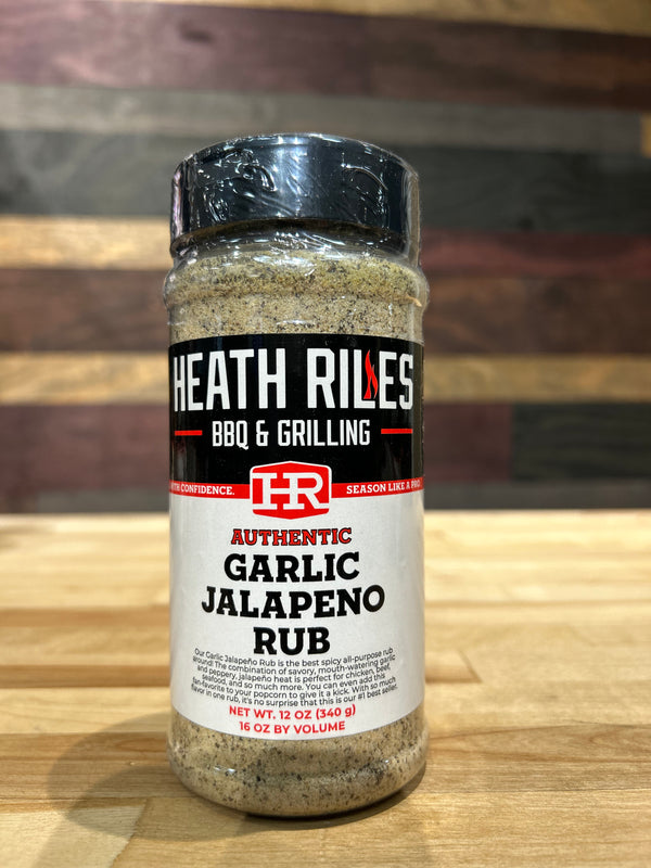 Heath Riles - Garlic Jalapeno Rub - 12 oz
