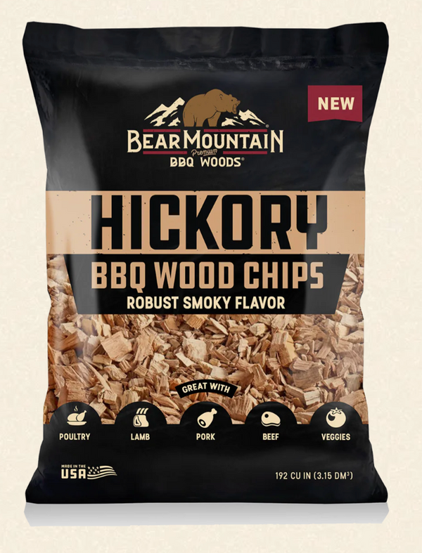 Bear Mountain - Hickory BBQ Wood Chips - 2 lb