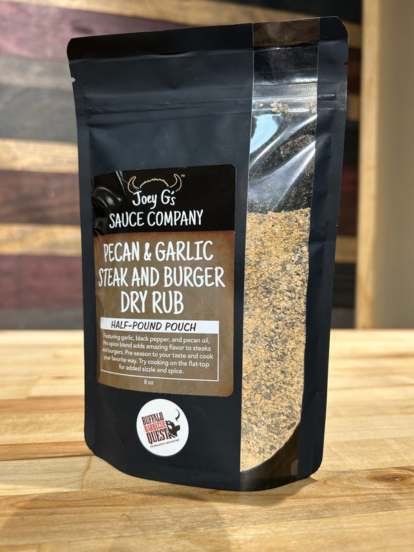 Joey G's - Dry Rub - Pecan & Garlic - 8 oz