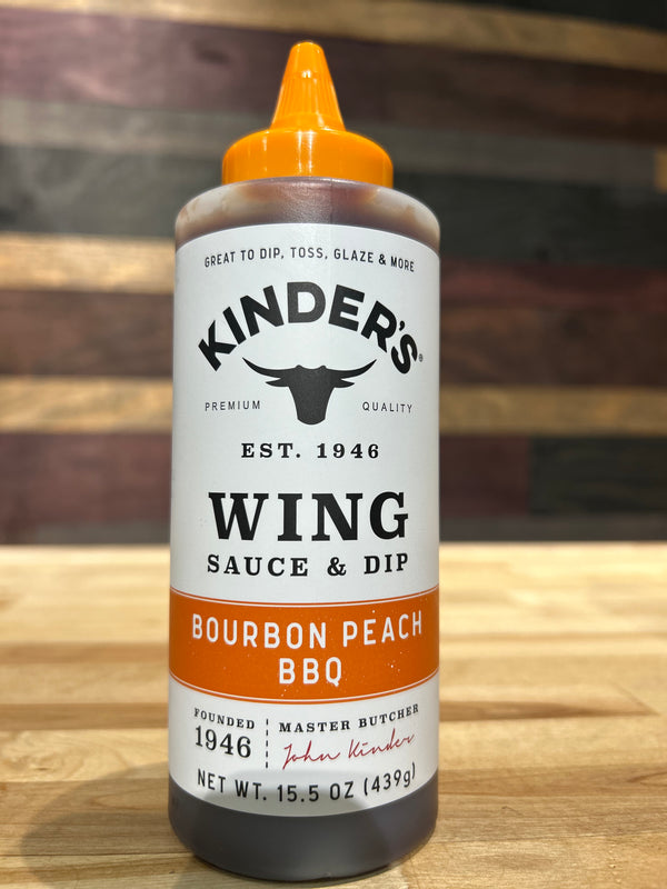 Kinder's - Bourbon Peach BBQ Wing Sauce - 15.5 oz