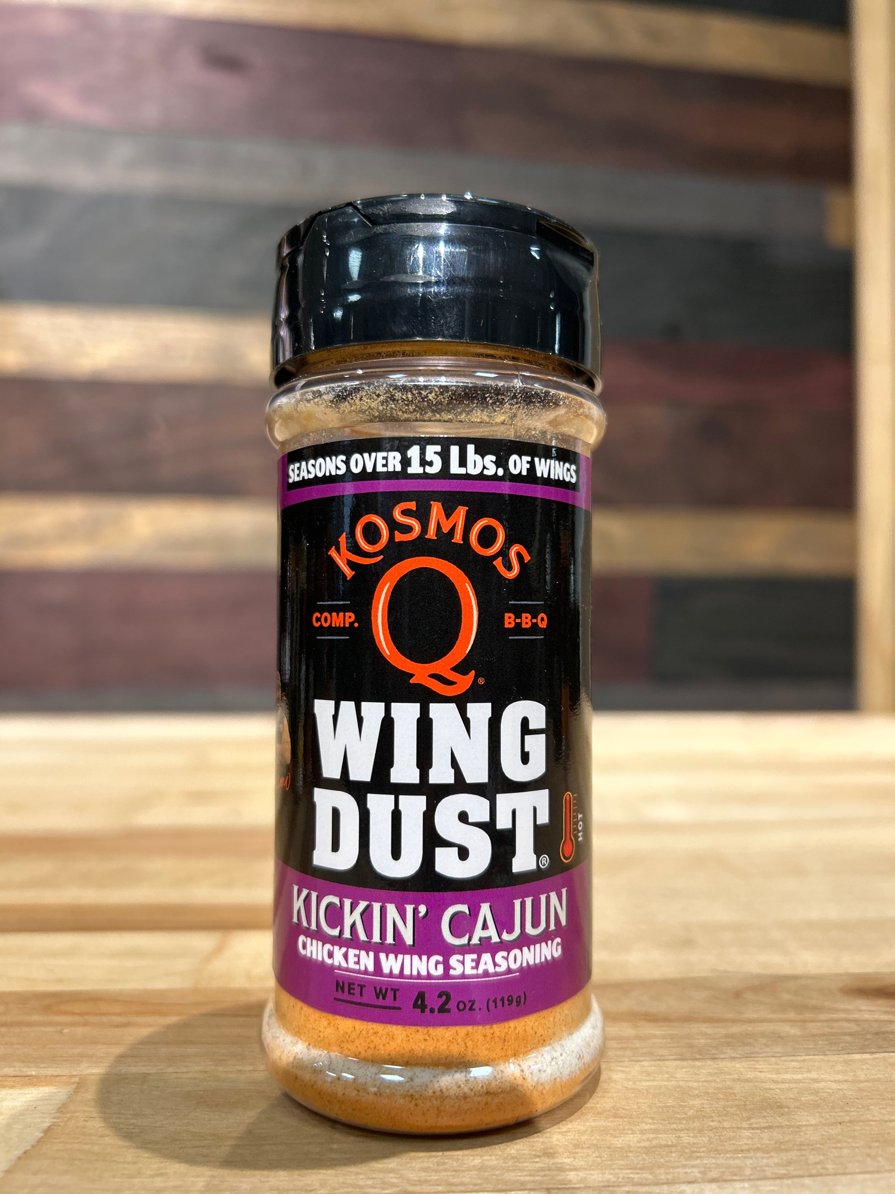 Kosmo's Q - Kickin' Cajun Wing Dust - 4.2 oz – Buffalo Barbecue Quest