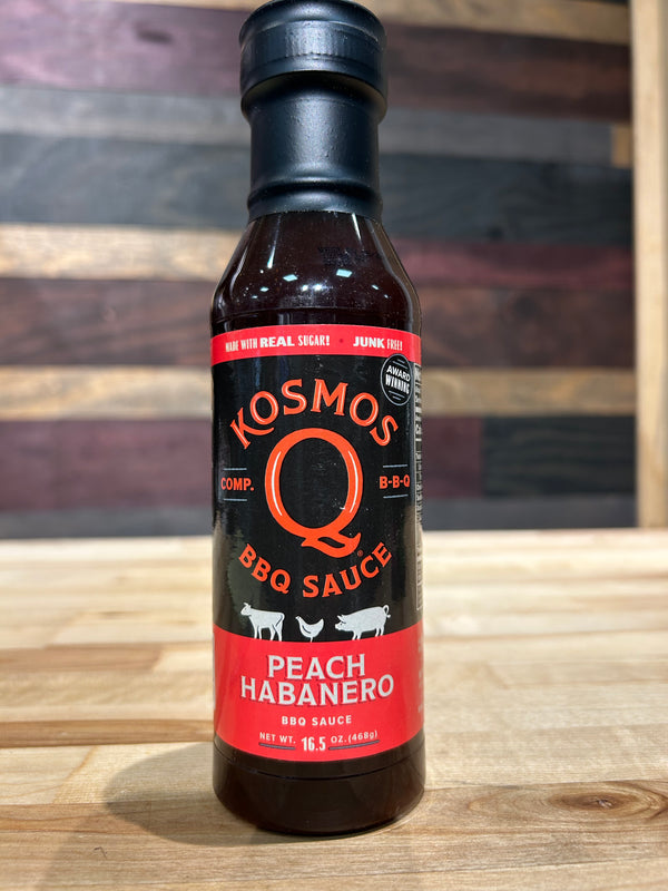 Kosmo's Q - Peach Habanero BBQ Sauce - 16.5 oz